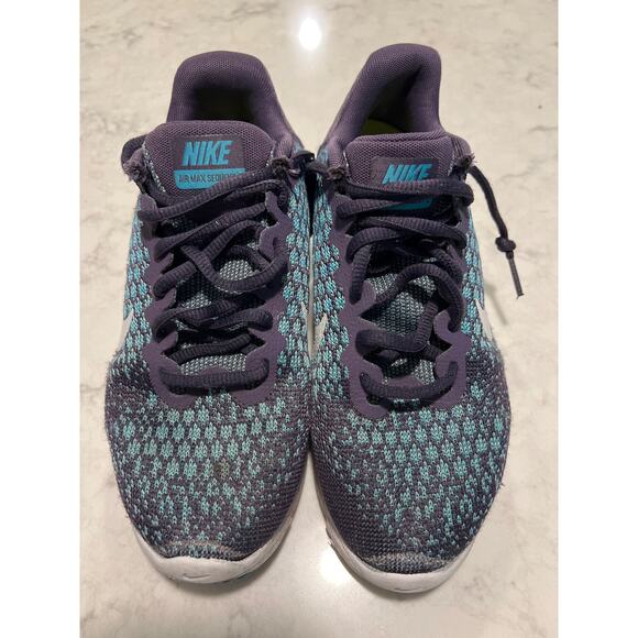 Nike Women’s Air Max Sequent 2 Lace Up‎ Comfort Running Sneakers Size 6.5 Blue - Picture 2 of 9